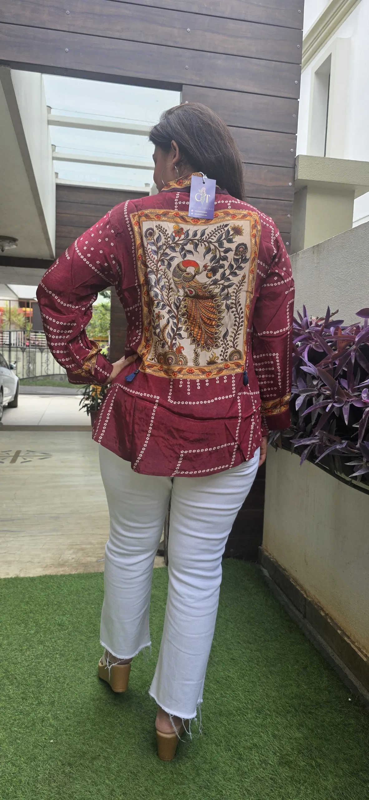 Maroon Back Printed Shirt, photo 9
