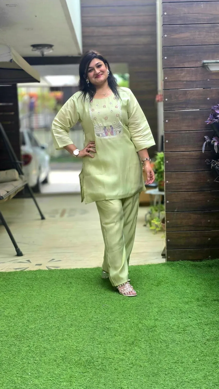 Sea Green Cotton Co-ord Set, photo 4
