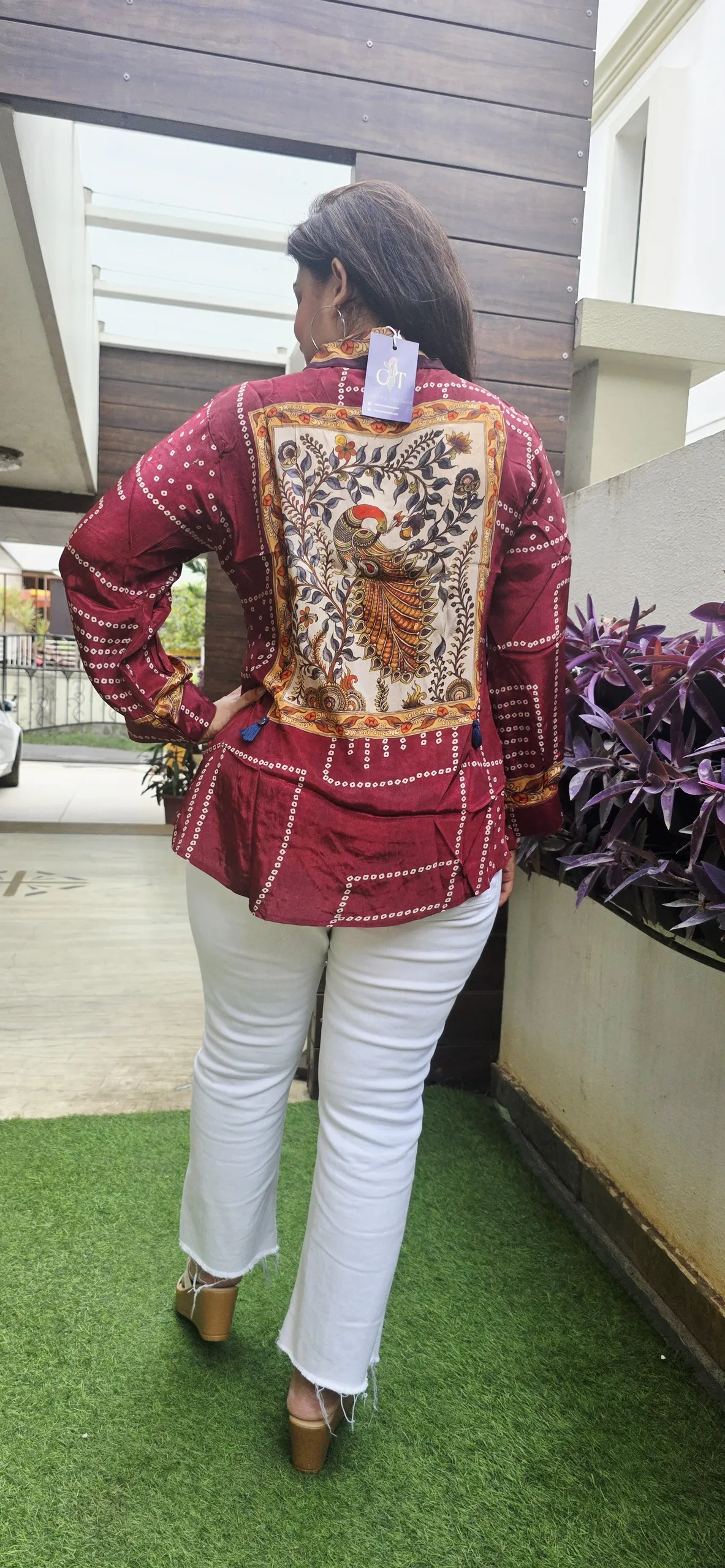 Maroon Back Printed Shirt, photo 8