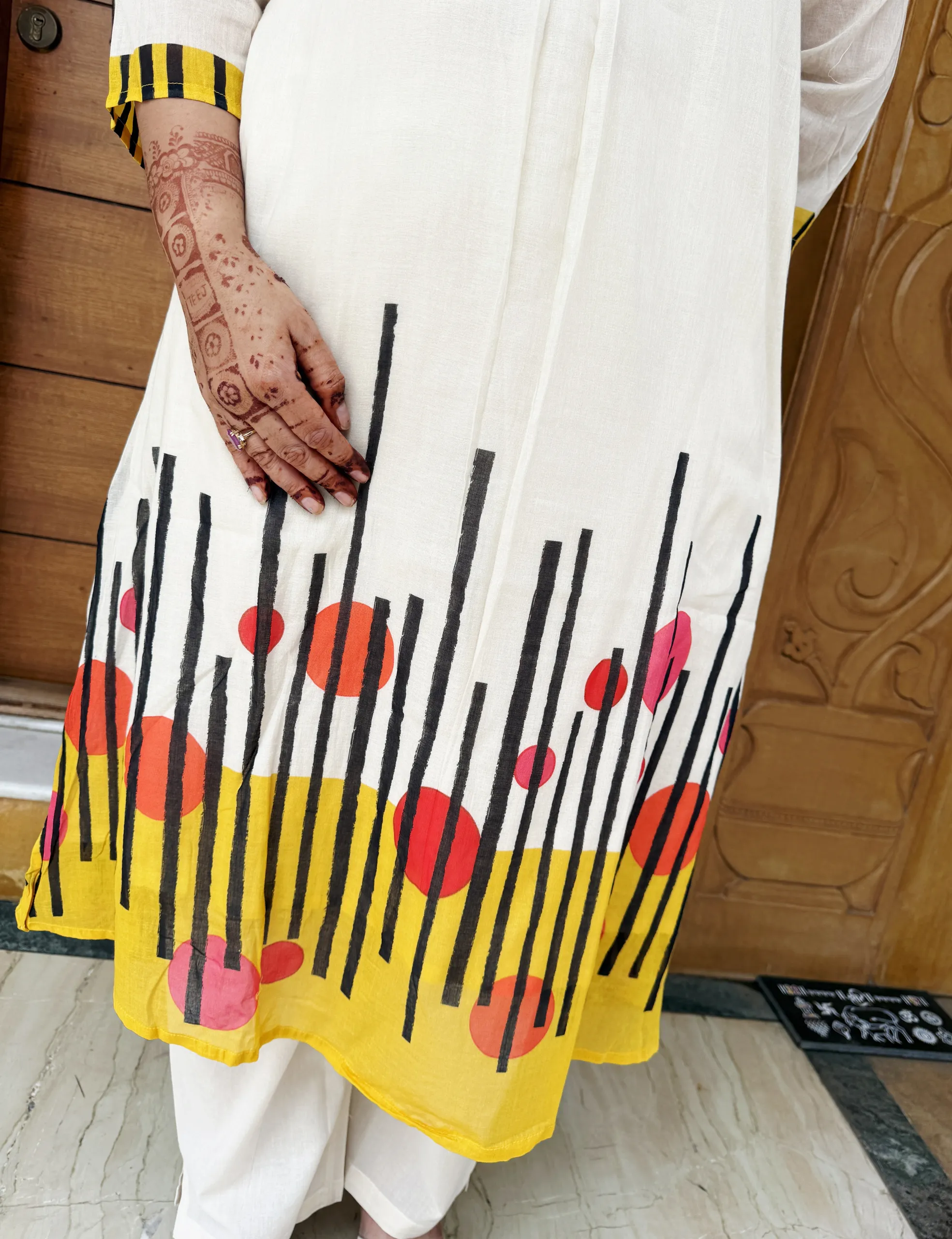 Off-white Pure Cotton Co-ord Set, photo 3