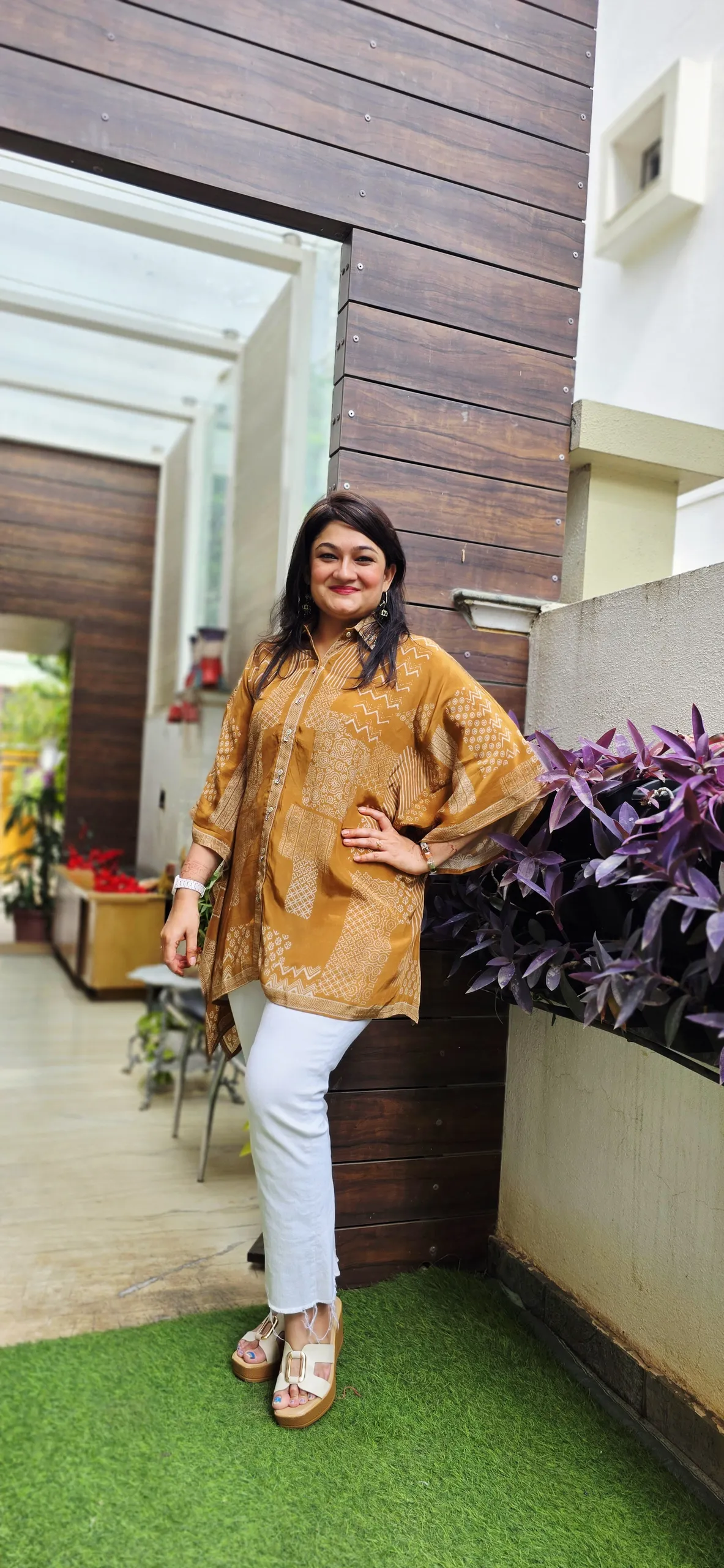Mustard Kaftan Shirt