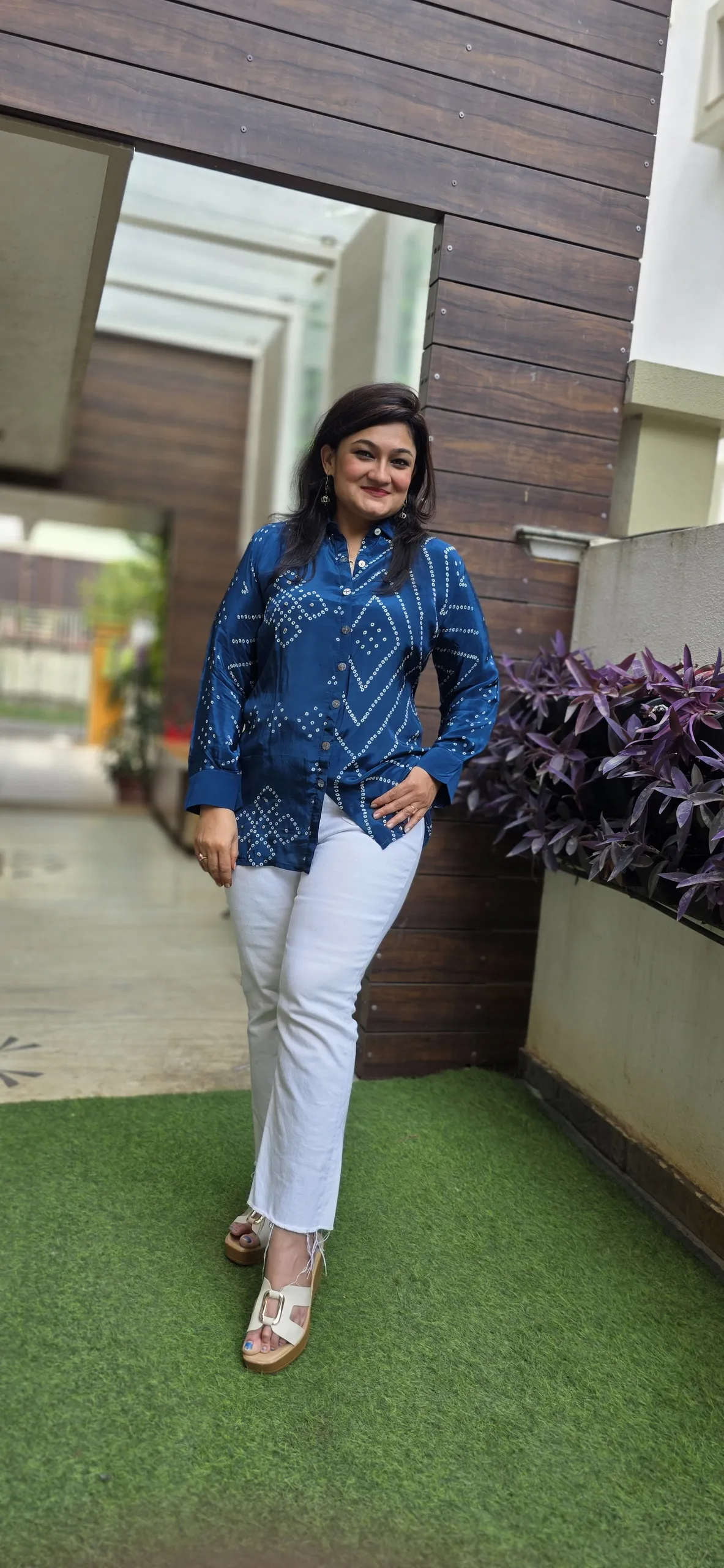 Blue Bandhej Shirt, photo 5