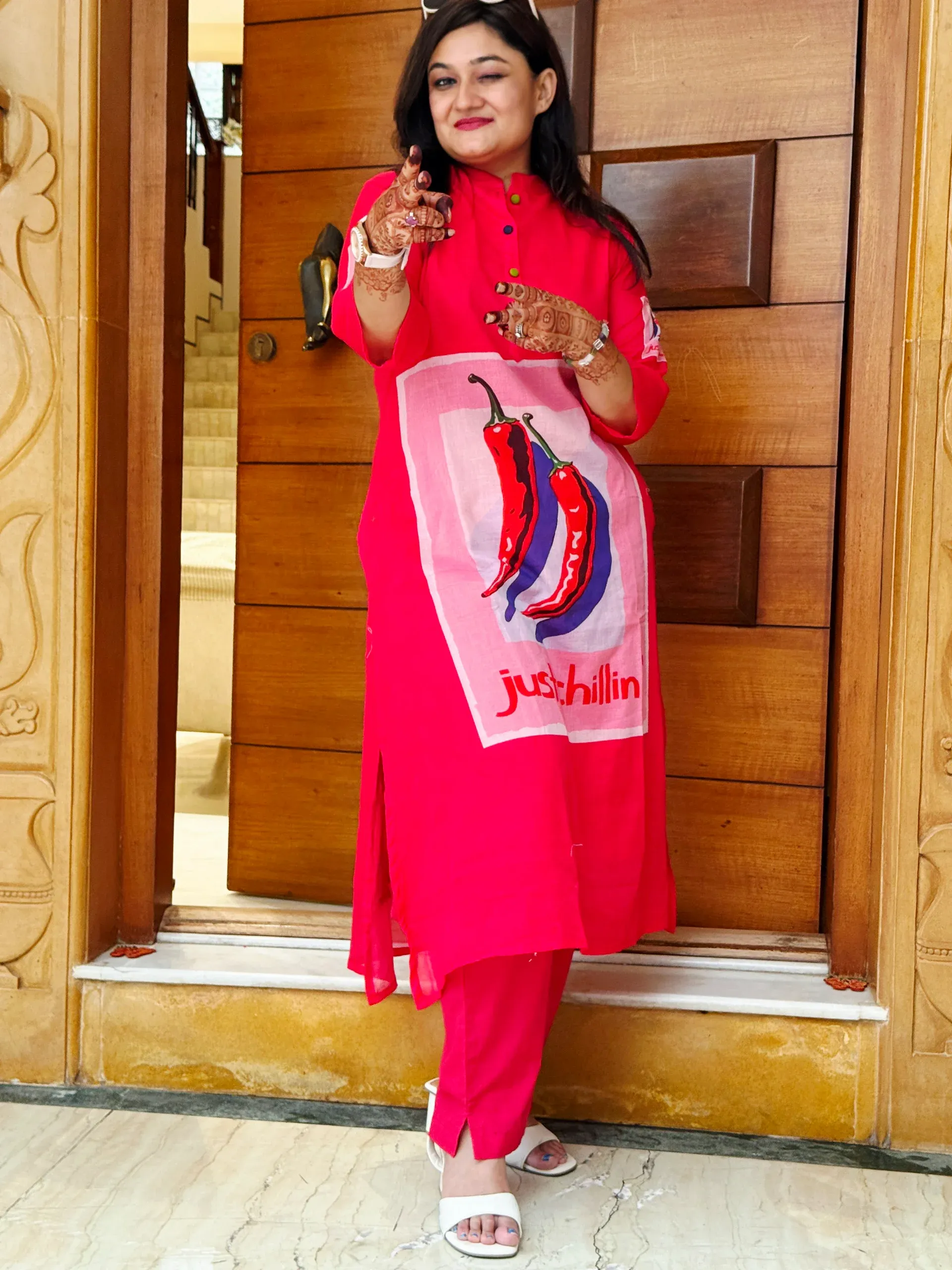 Pink Just Chilling Co-ord Set