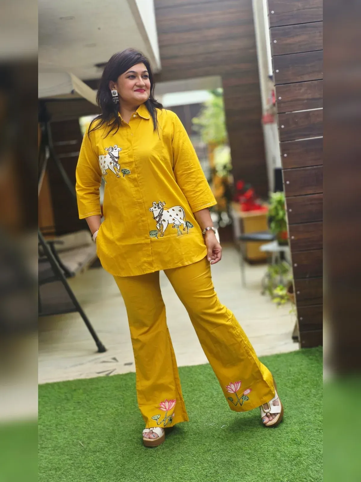 Mustard Cotton Co-ord Set, photo 3