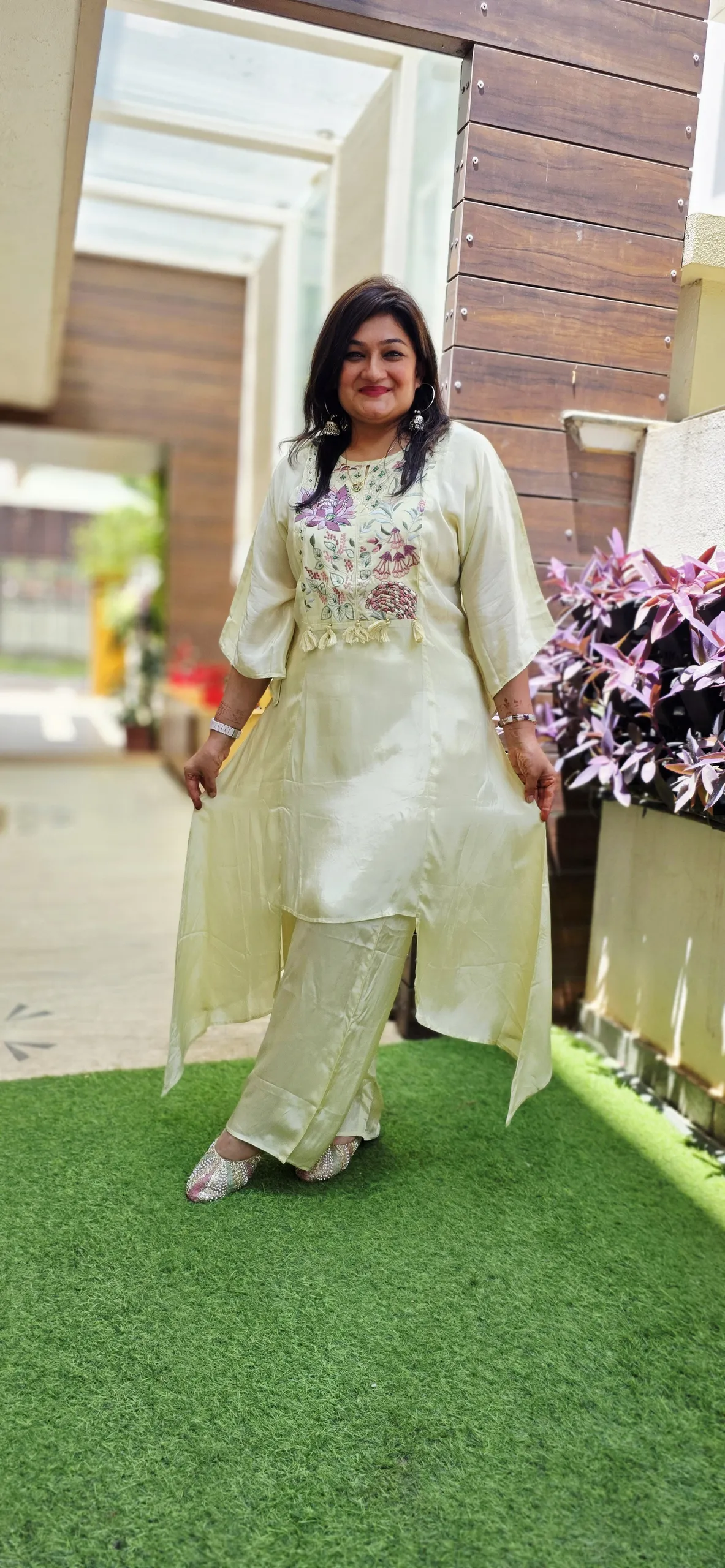 Pista Hand Embroidered Indo-fusion Dress, photo 4