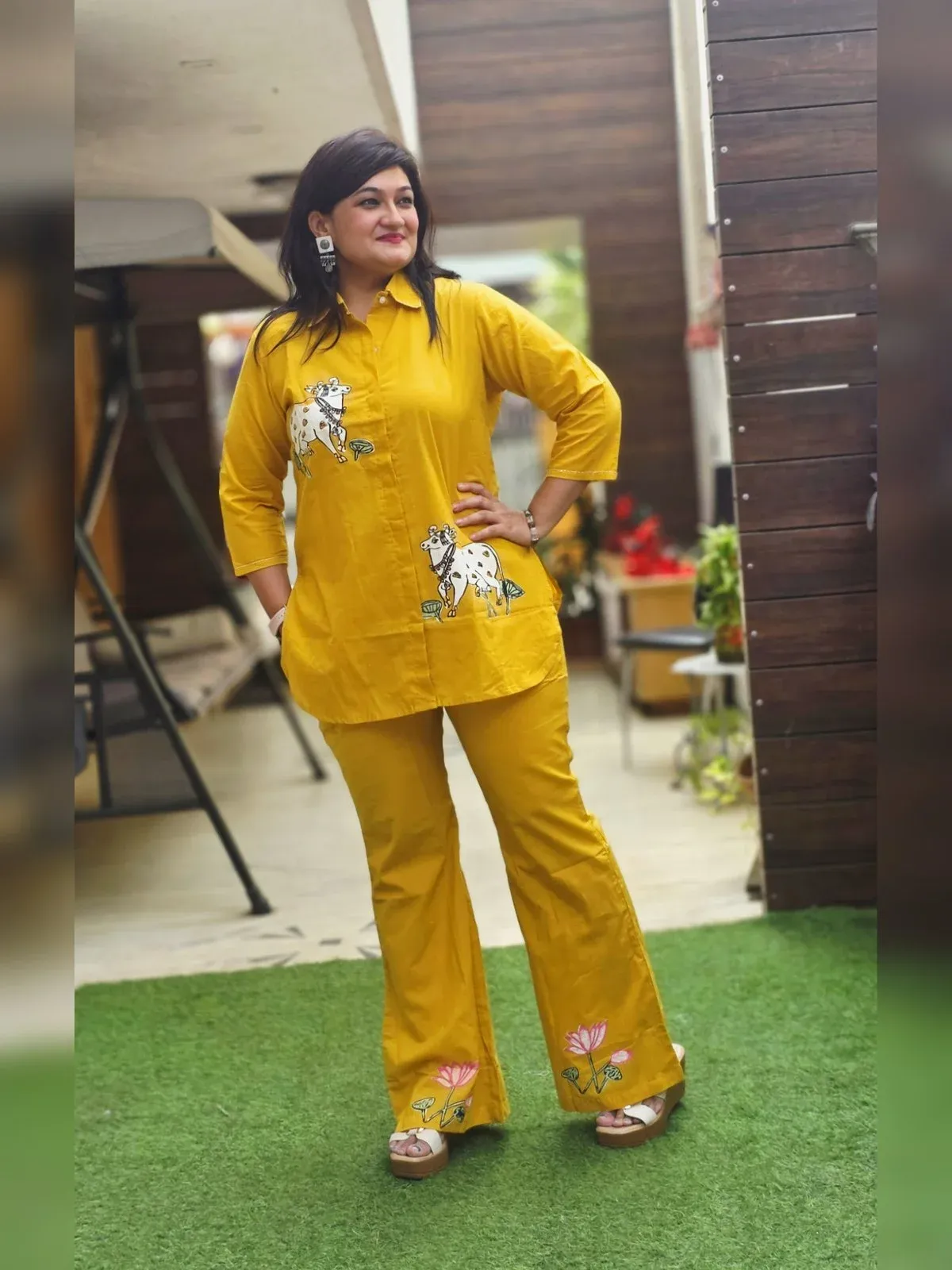 Mustard Cotton Co-ord Set, photo 4