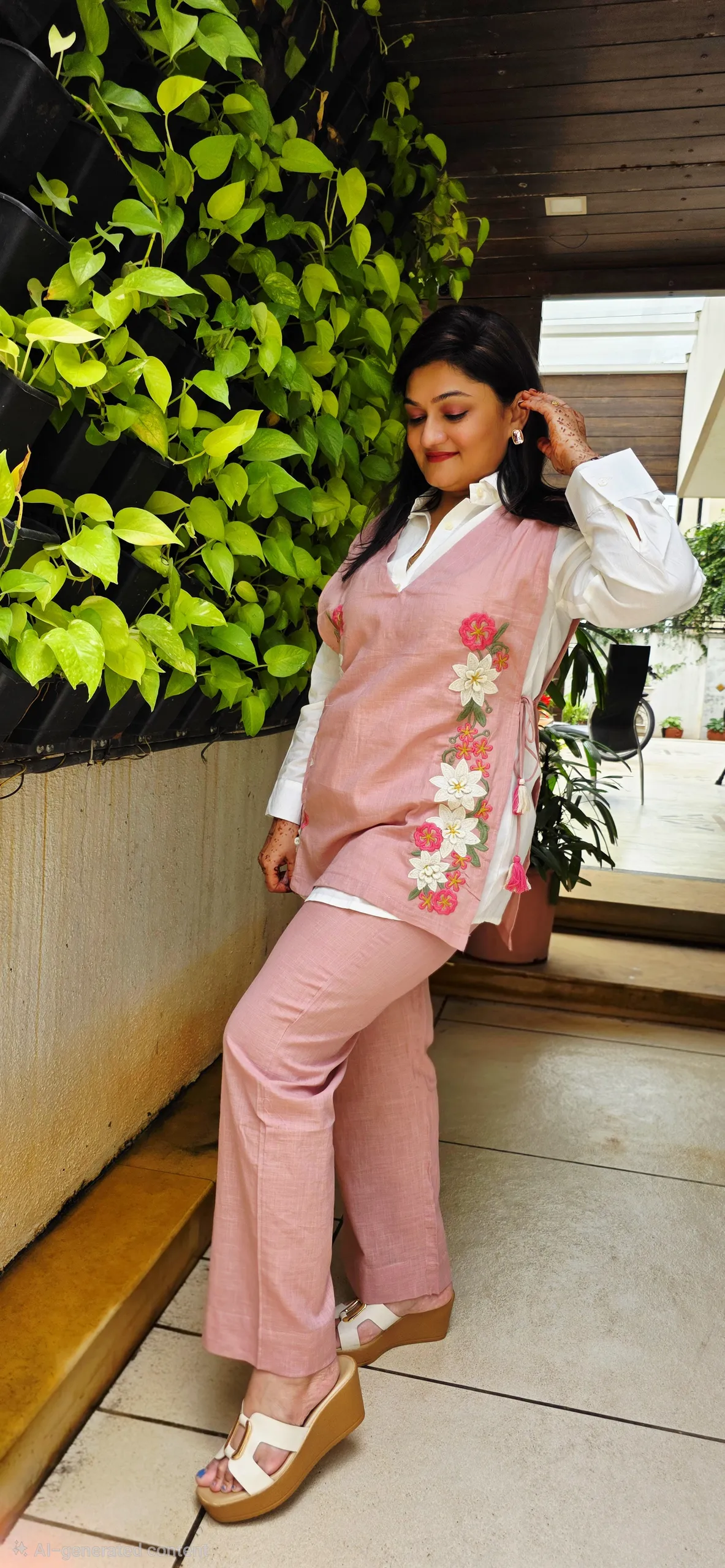 Pink Shirt Jacket Co-ord Set, photo 4