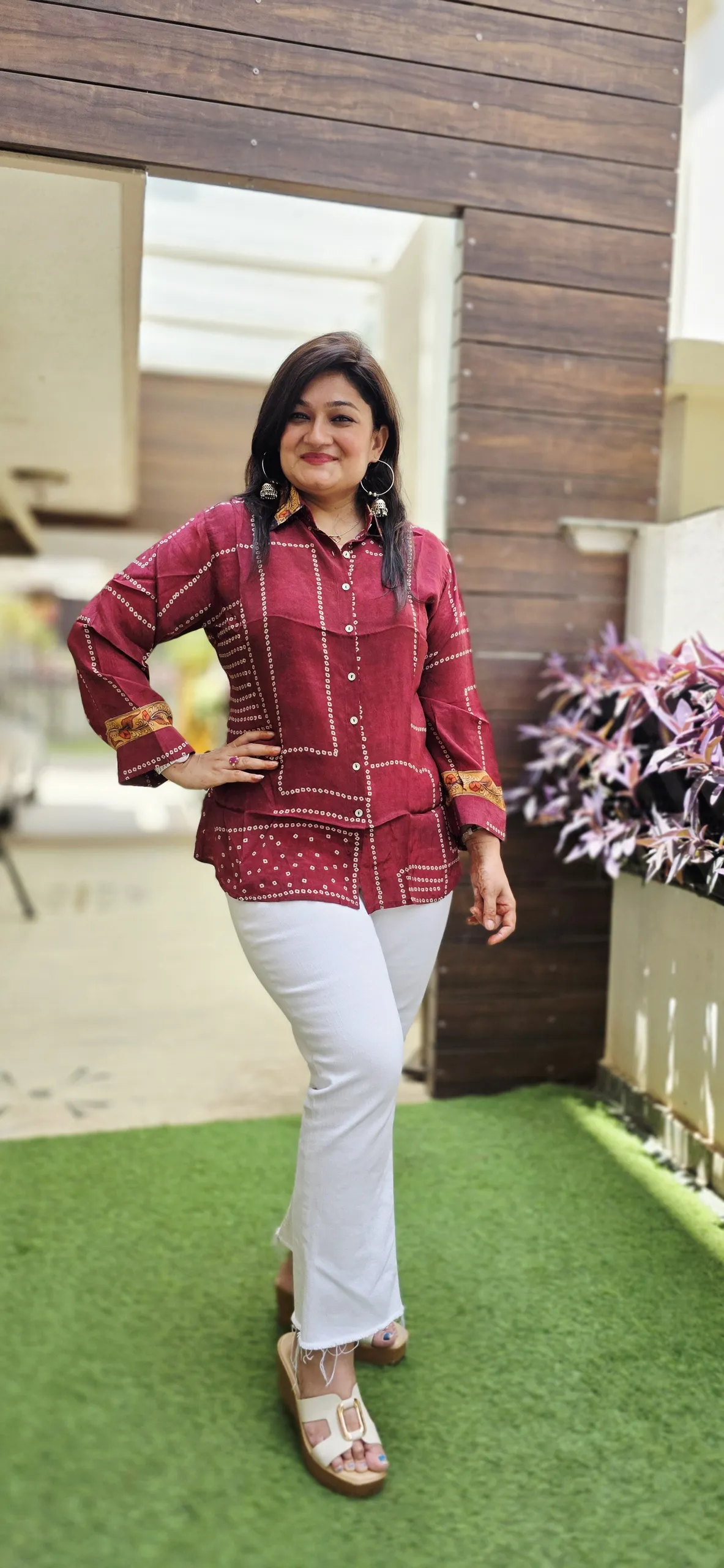 Maroon Back Printed Shirt, photo 4