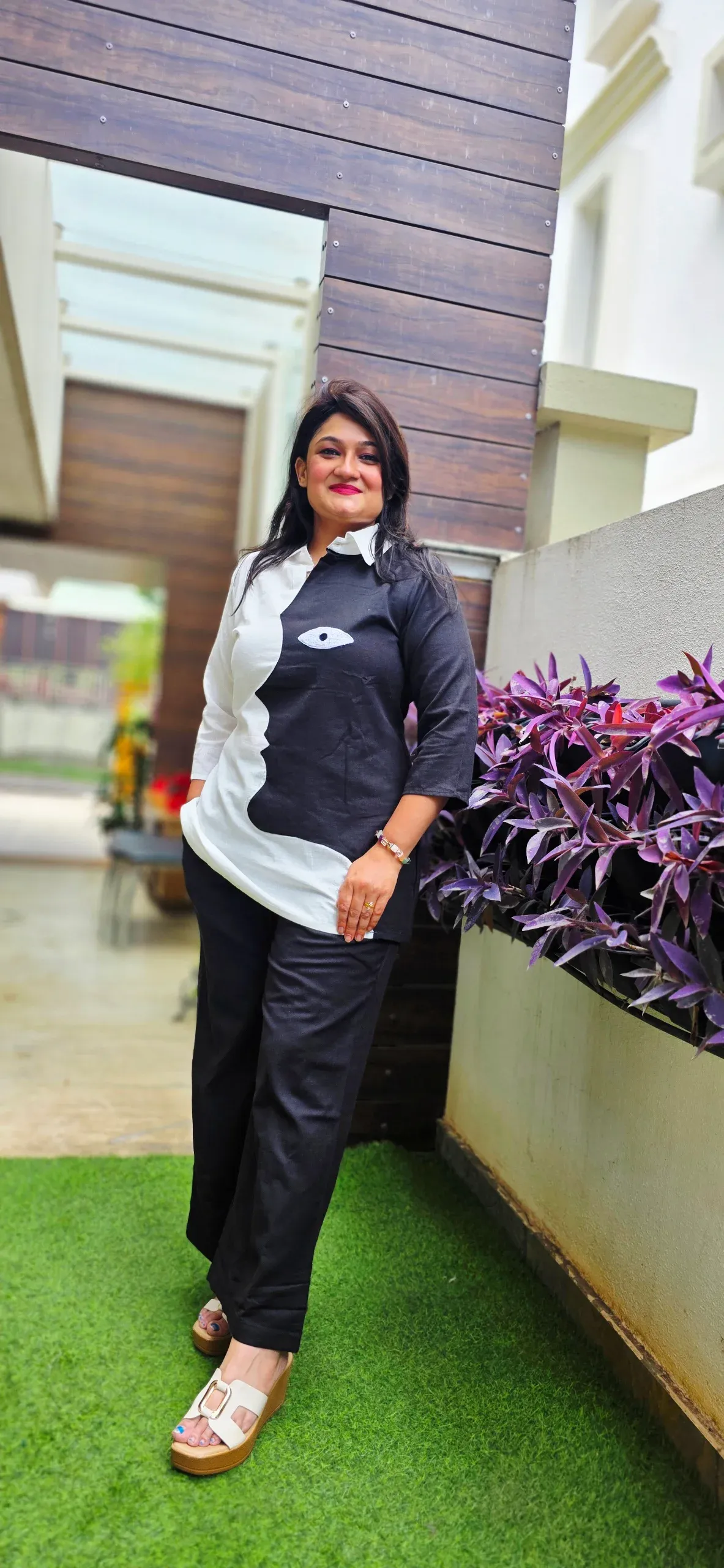 Black & White Chic Human Face Co-ord, photo 5