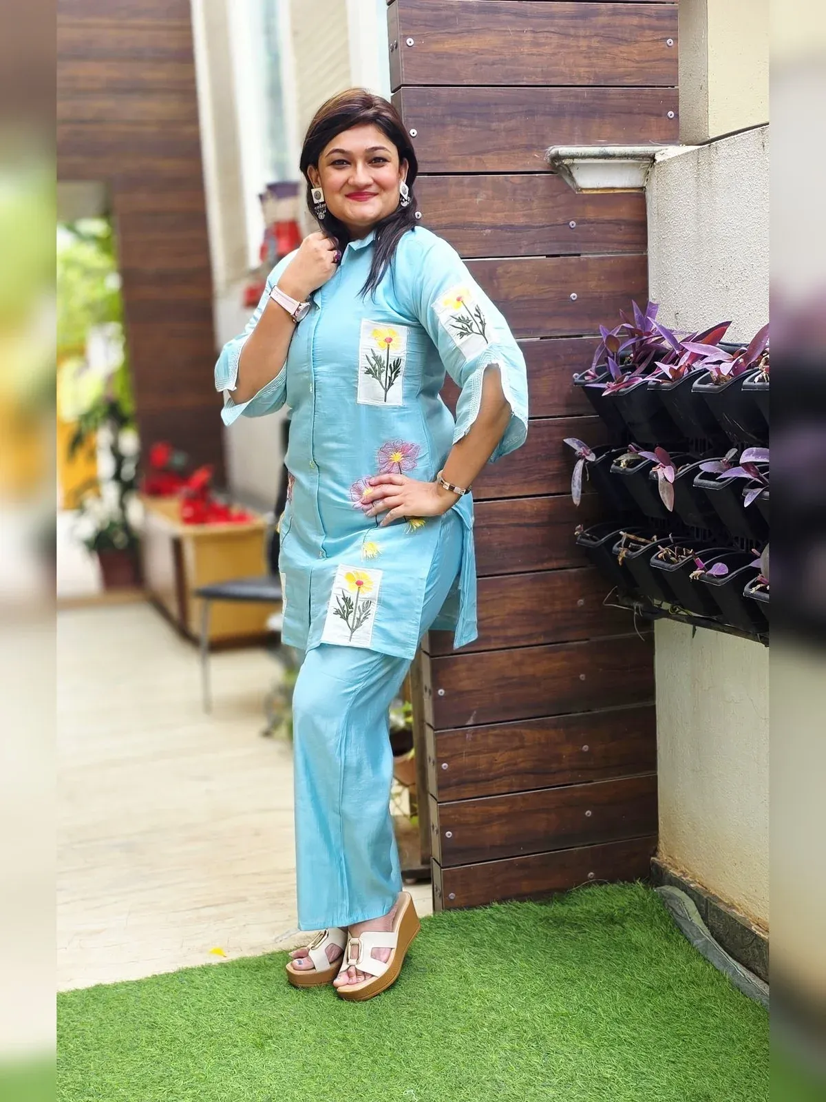 Light Blue Cotton Co-ord Set, photo 4