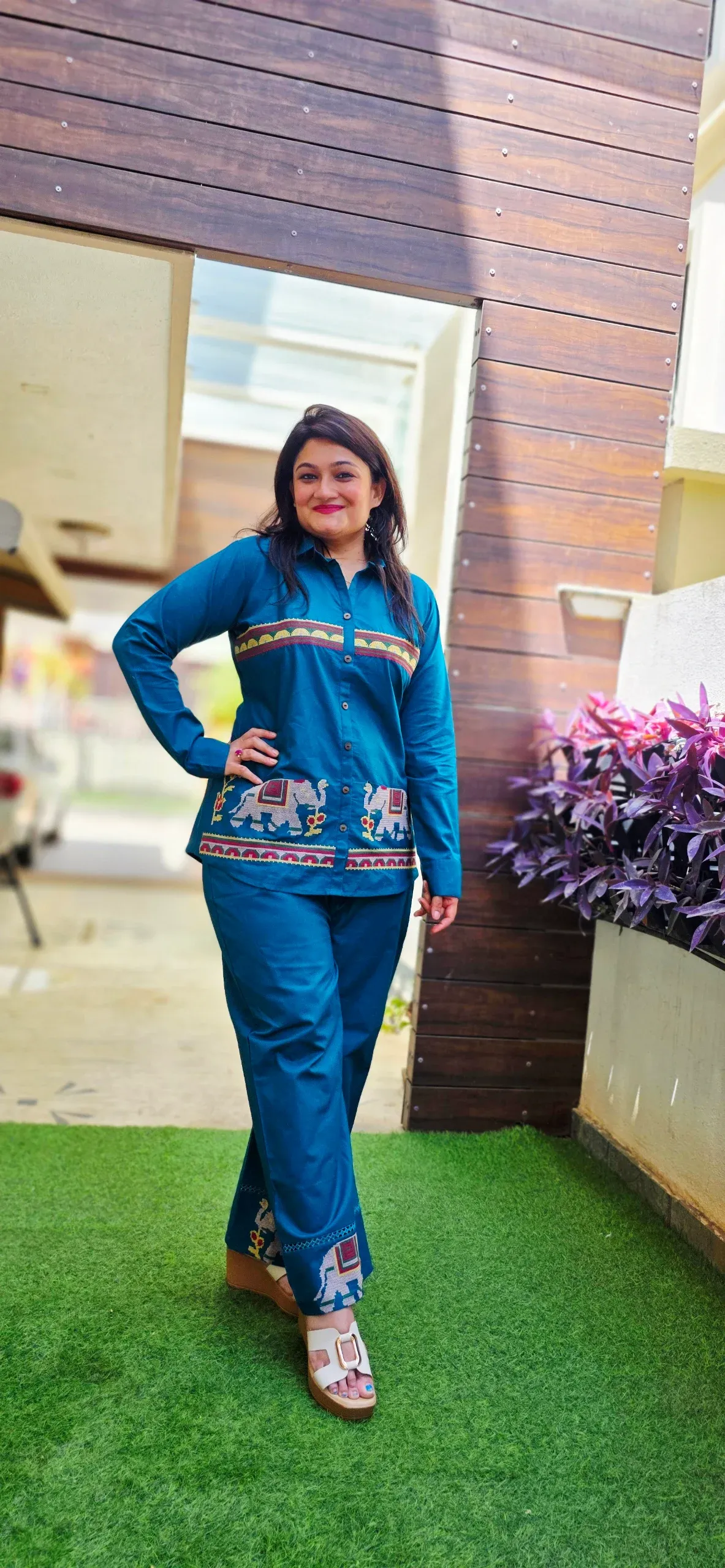 Blue Chic Co-ord with Elephants, photo 2