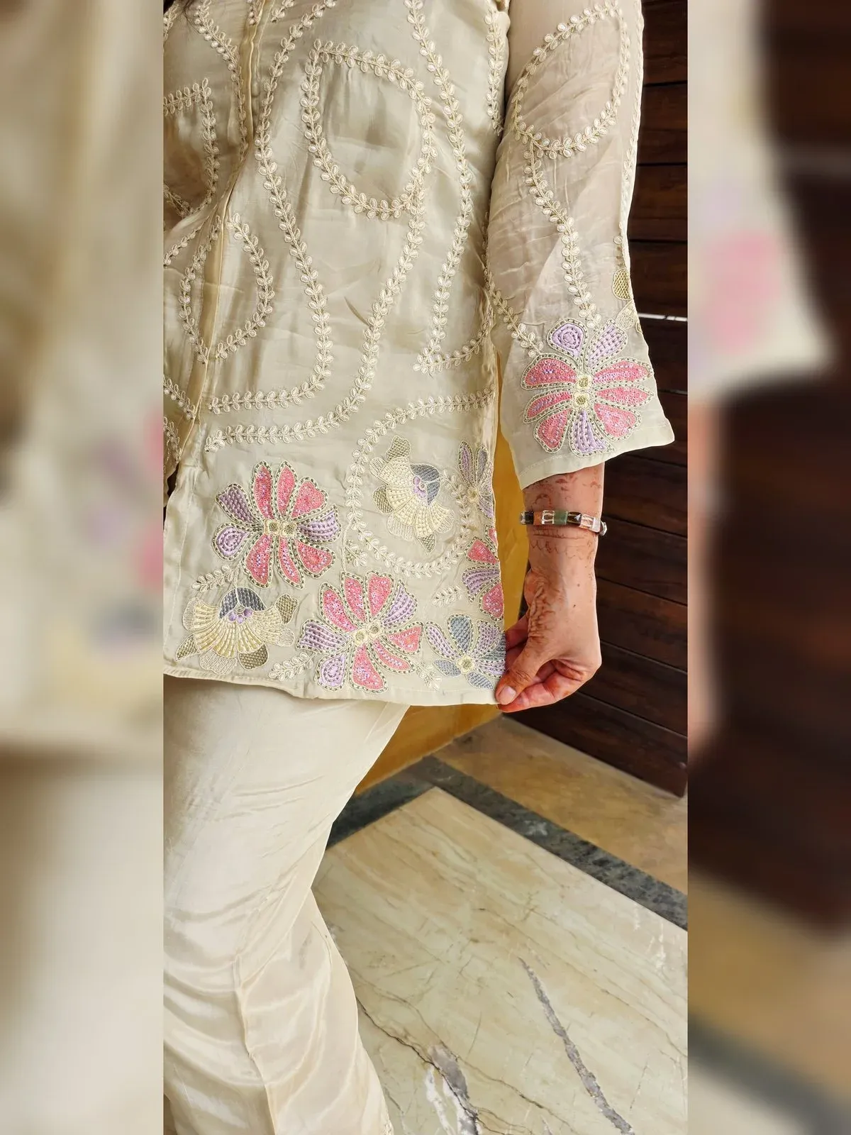 Beige Crepe Co-ord Set, photo 2