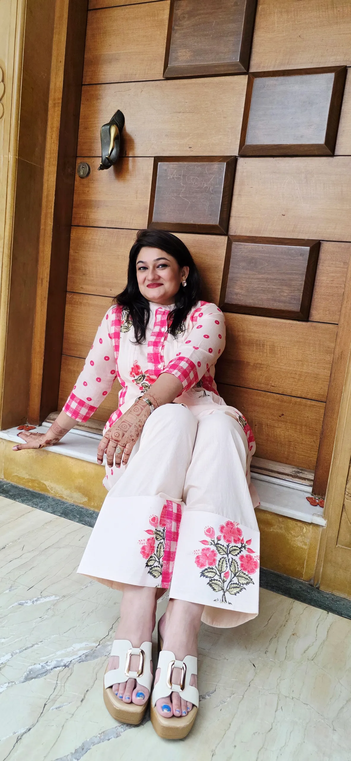 Gulmohar Floral Pink Co-ord Set