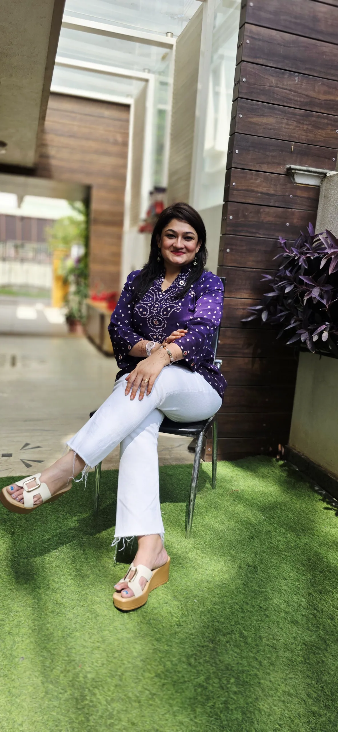 Purple Bandhej Shirt, photo 5