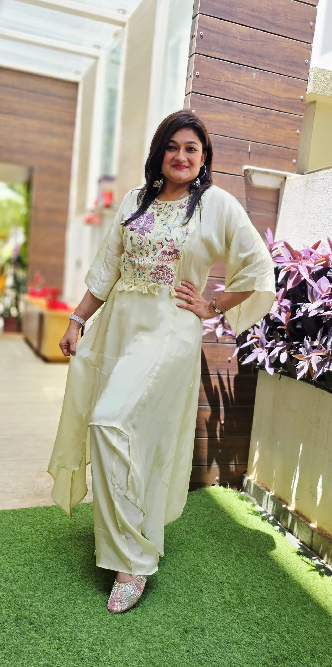 Pista Hand Embroidered Indo-fusion Dress