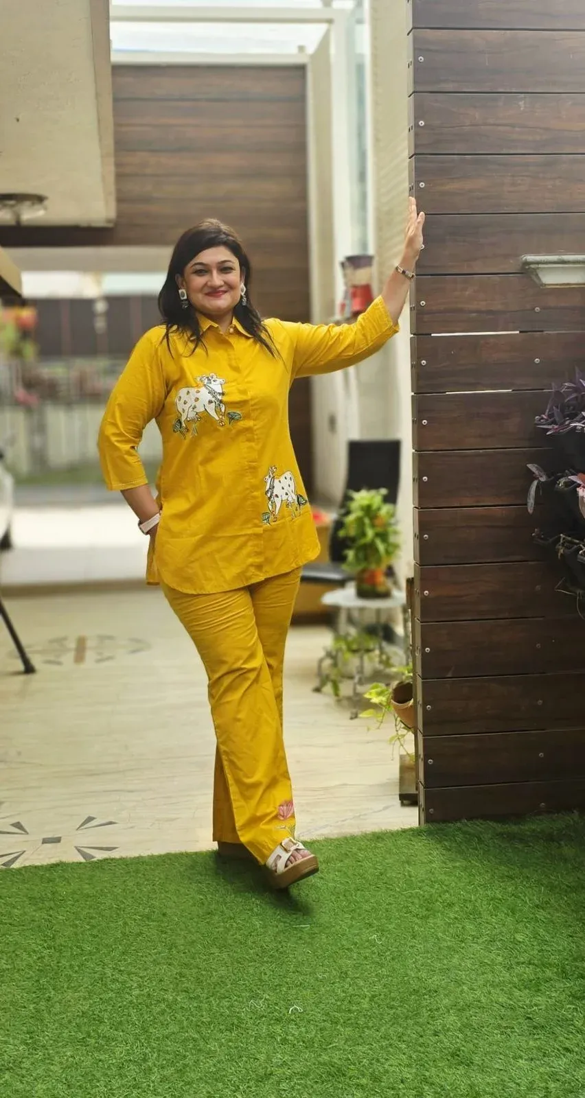 Mustard Cotton Co-ord Set