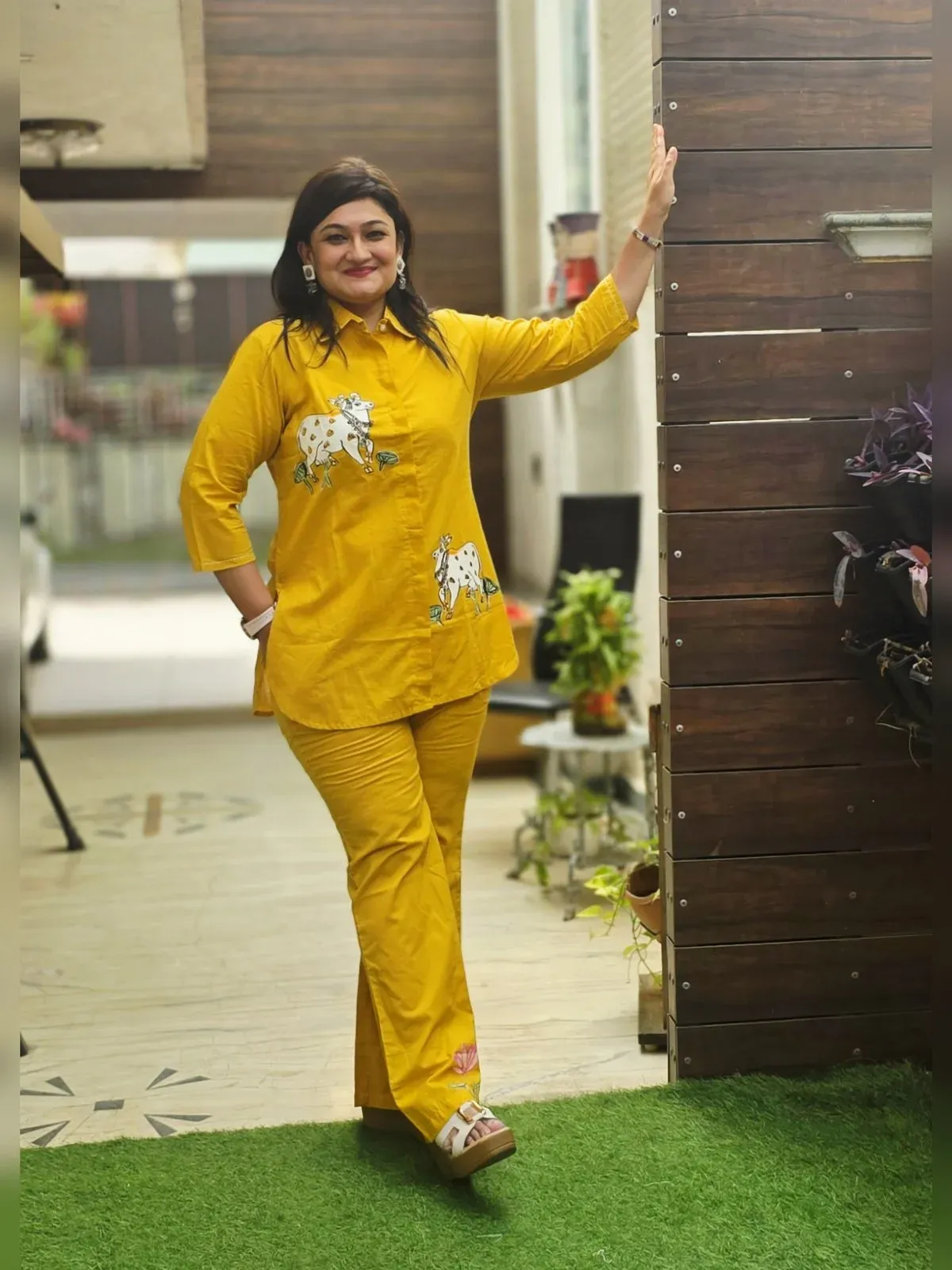 Mustard Cotton Co-ord Set