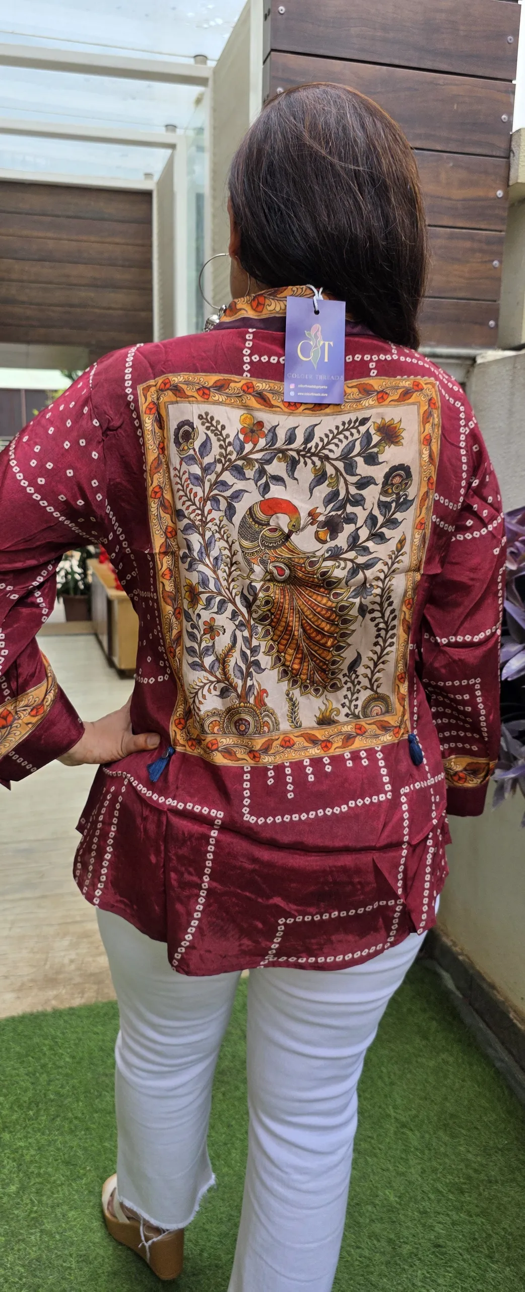 Maroon Back Printed Shirt, photo 7