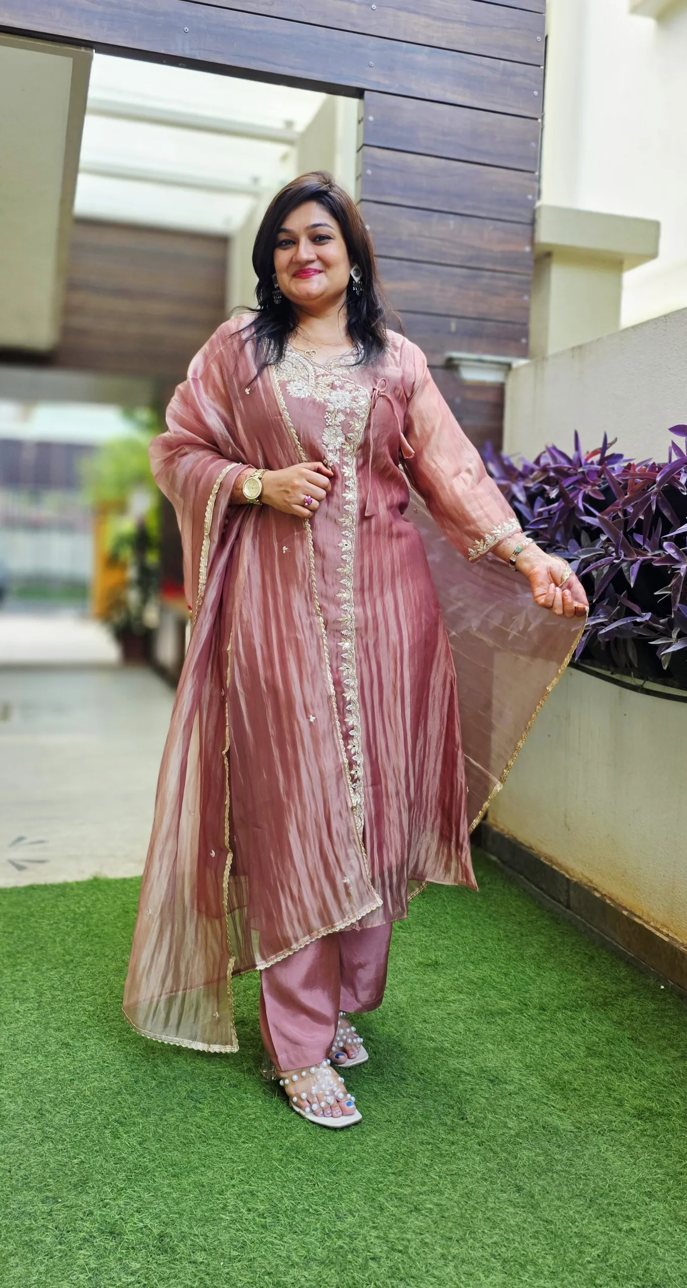 Onion Pink Pure Tissue Luxe Dress, photo 2