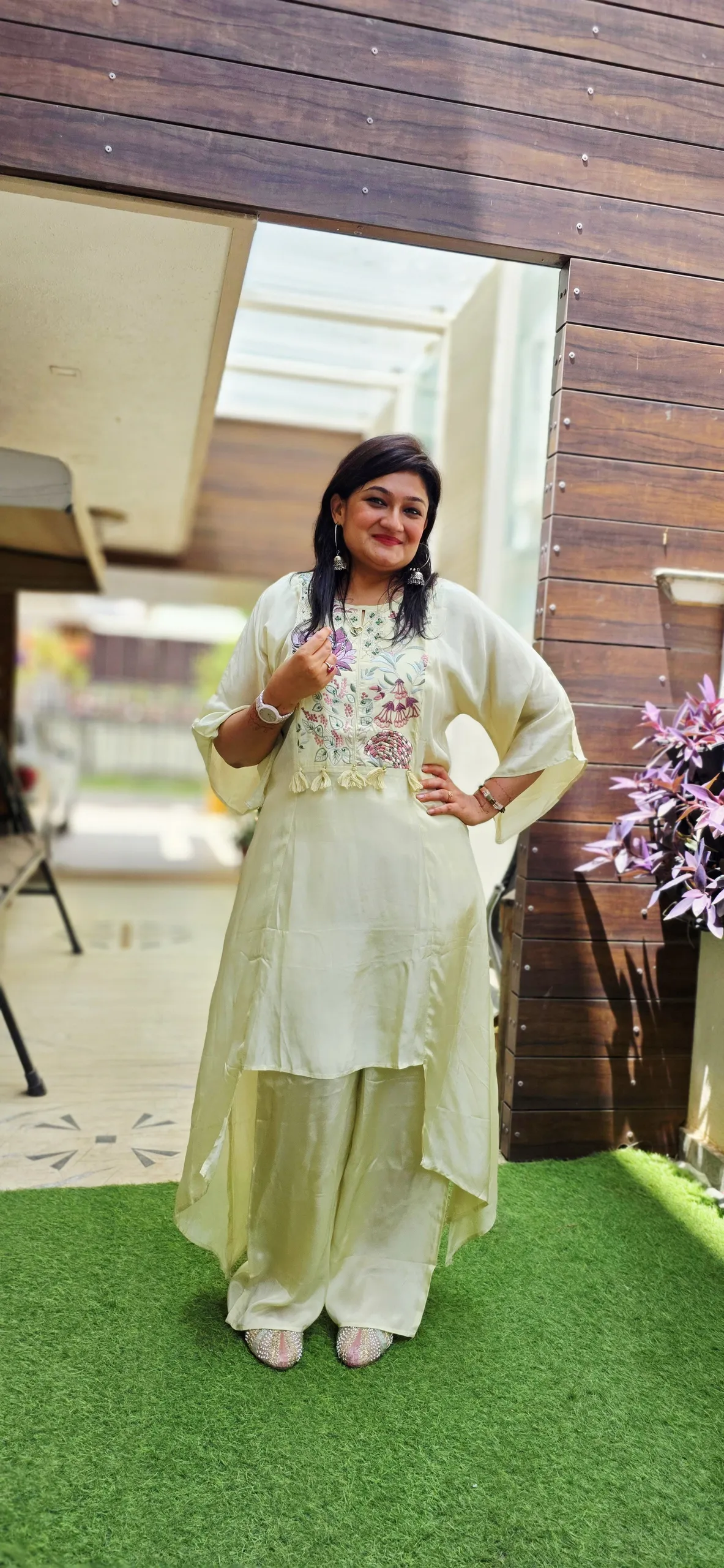 Pista Hand Embroidered Indo-fusion Dress, photo 5