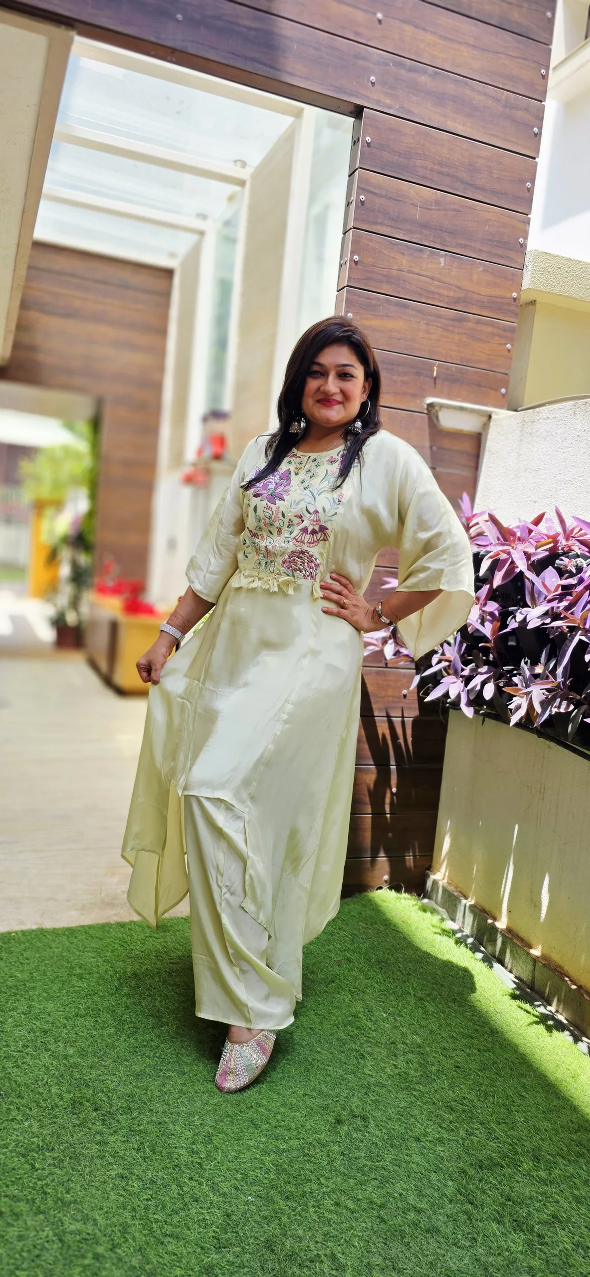 Pista Hand Embroidered Indo-fusion Dress, photo 2