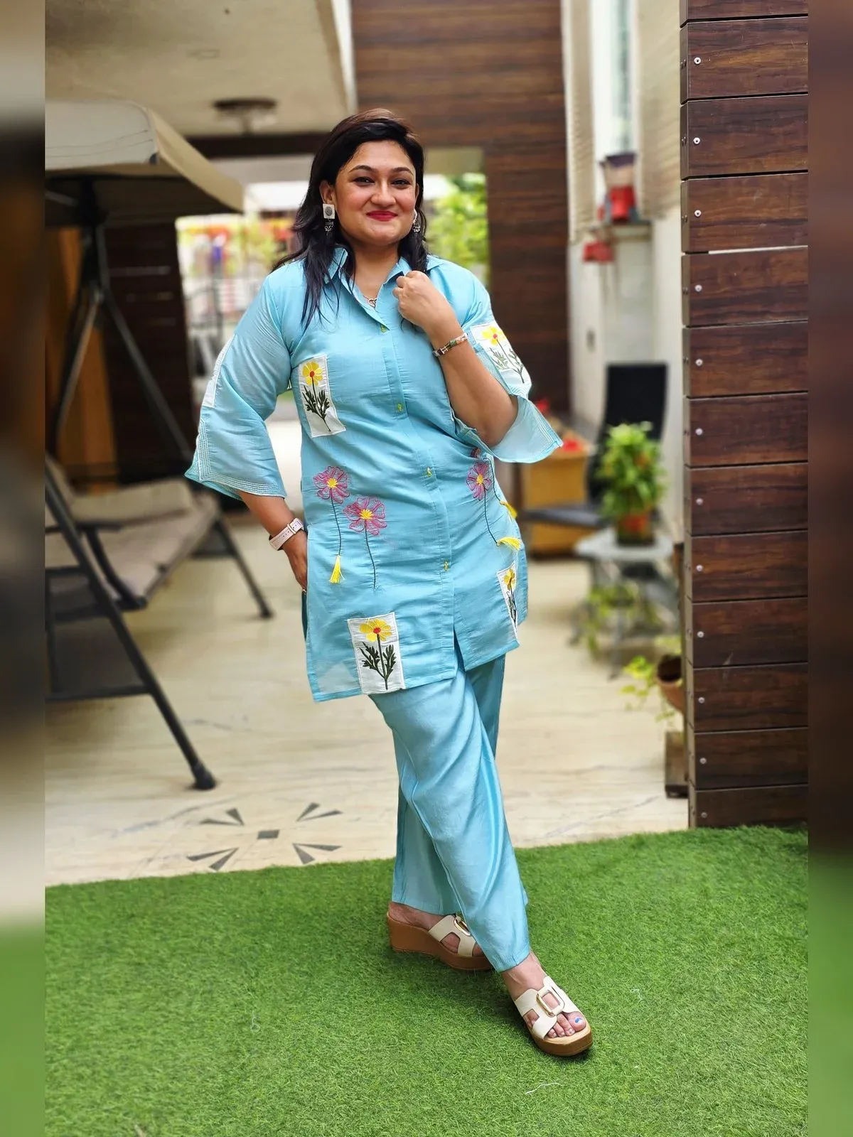 Light Blue Cotton Co-ord Set, photo 3